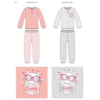 GIRL'S PAJAMA M/L EP7040 Tellini S.r.l. Wholesale Clothing